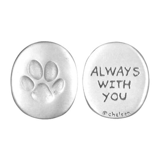 Always With You pawprint coin