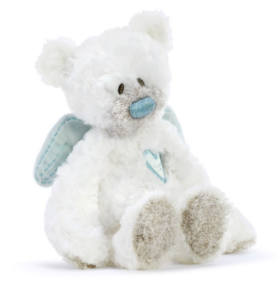 Blue Guardian Angel Bear rattle