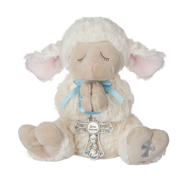 Blue praying lamb