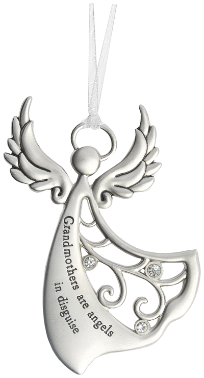 Grandmothers are Angels in disguise - zinc ornament