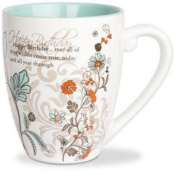 Happy Birthday colourful mug