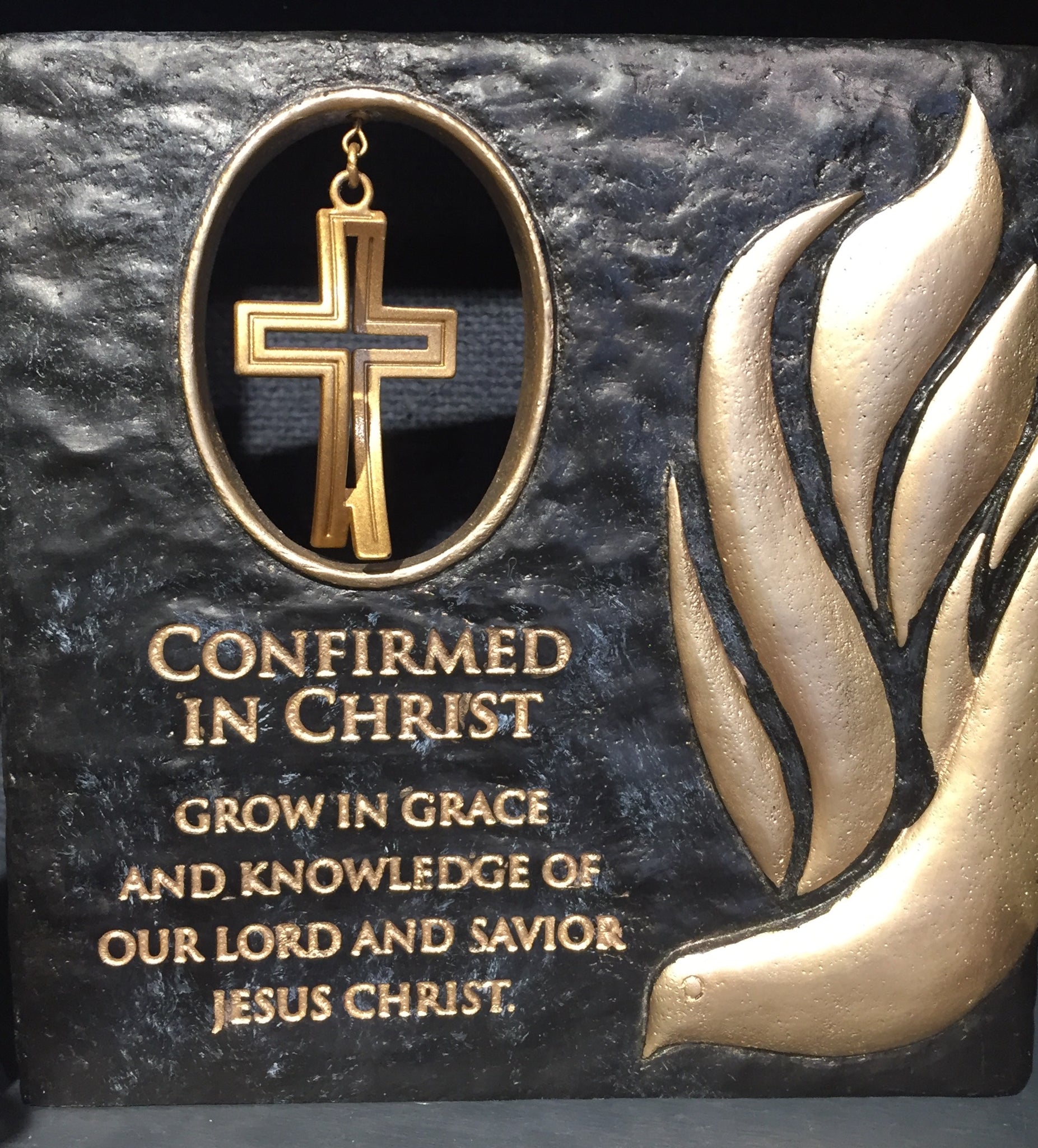 Confirmed in Christ Plaque with Cross