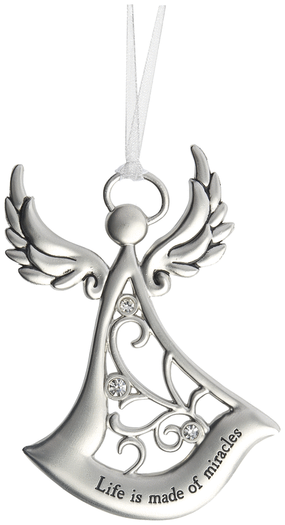 Life is made of miracles zinc ornament