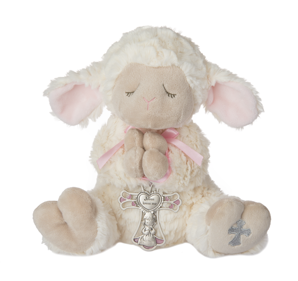 Pink praying lamb