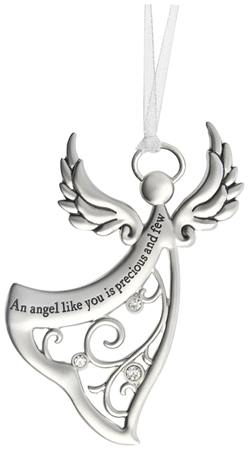 An angel like you is precious and few - zinc ornament