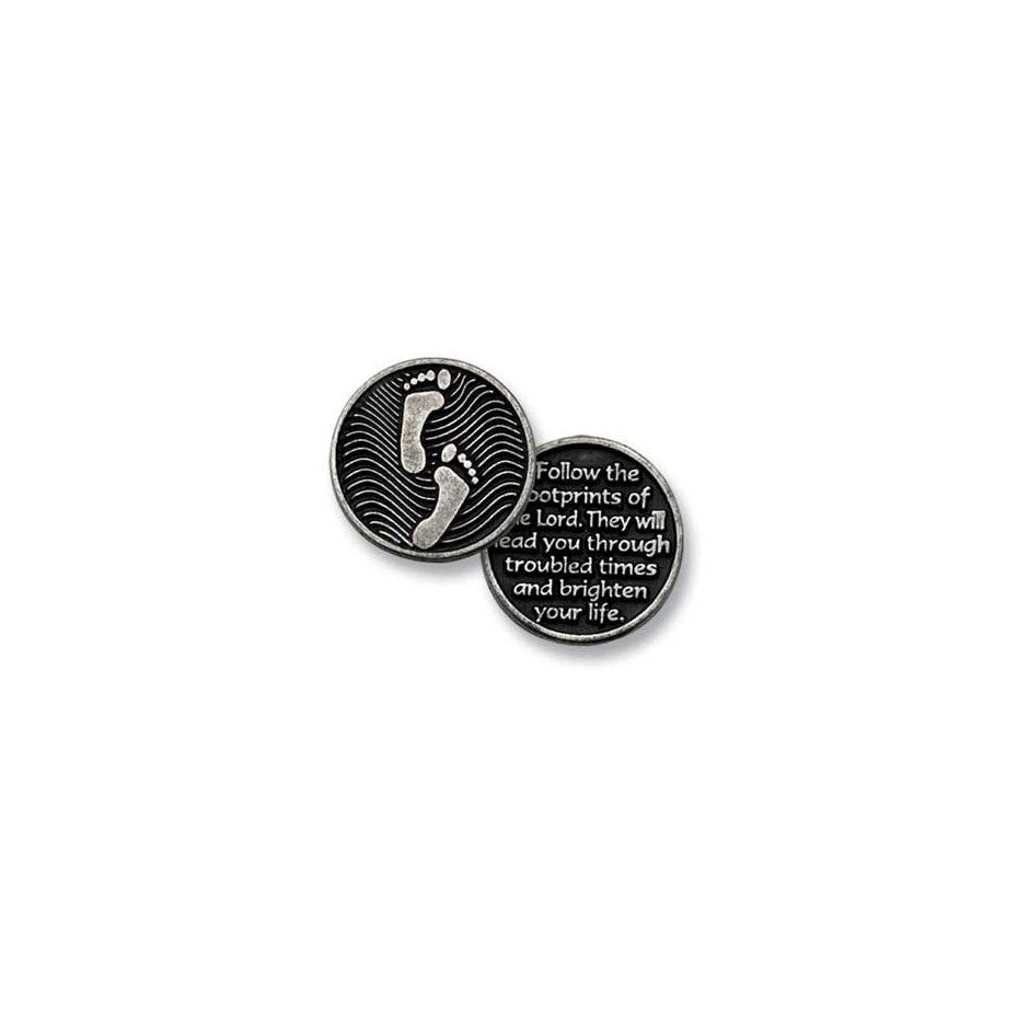 Footprints - inspiration coin