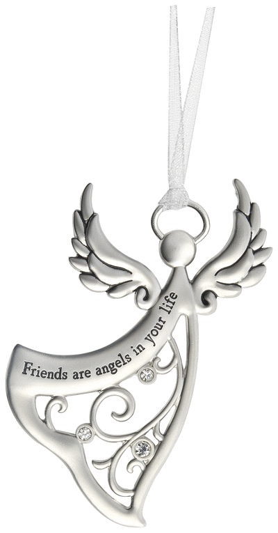 Friends are angels in your life - zinc ornament