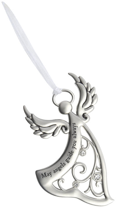 May angels guide you always - zinc ornament