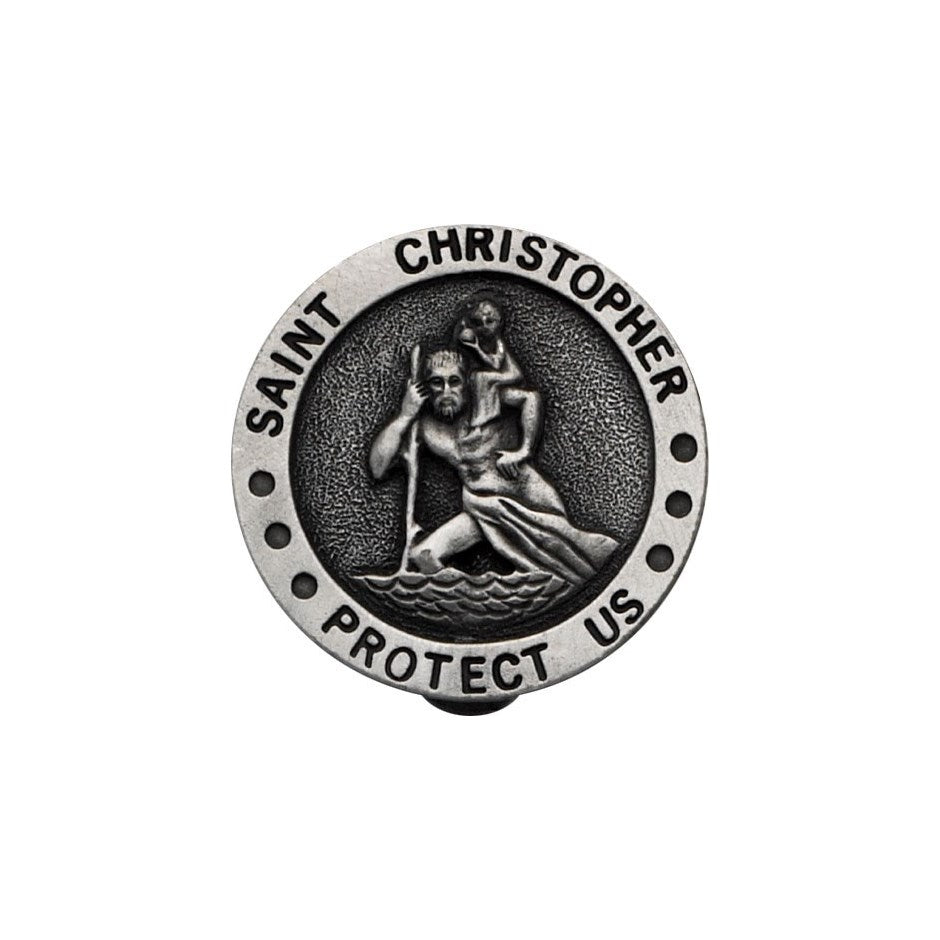 Saint Christopher visor clip
