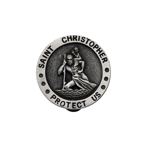 Saint Christopher visor clip