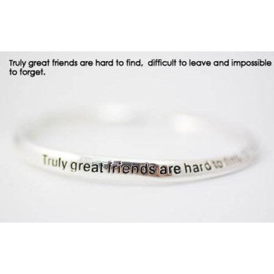 Truly great friends... endless bangle