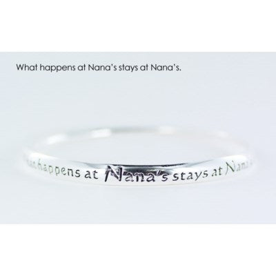 What happens at Nana's endless bangle